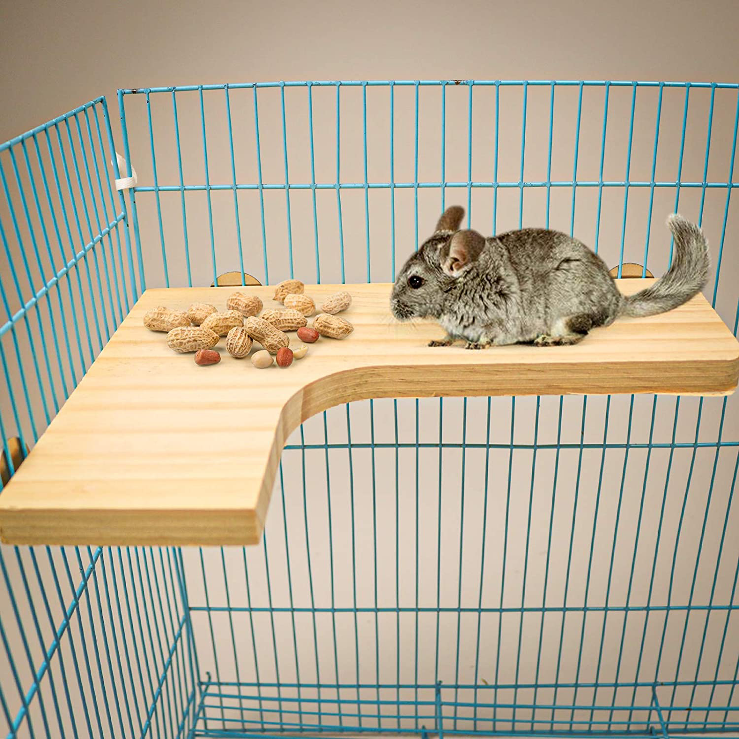 Squirrel Gerbil Chinchilla and Dwarf Hamster L-Shaped Pedal Wooden Platform, 3 Pieces of Natural Wooden Parrot Hamster round Standing Board, Rat Activity Chinchilla Bird Cage Accessories Animals & Pet Supplies > Pet Supplies > Small Animal Supplies > Small Animal Habitat Accessories Roundler   