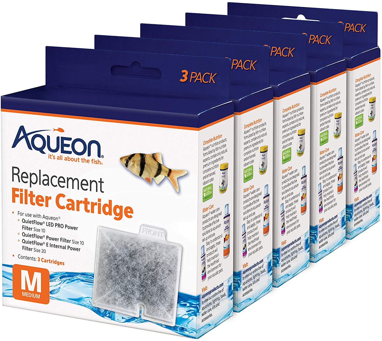 Aqueon Replacement Filter Cartridges Animals & Pet Supplies > Pet Supplies > Fish Supplies > Aquarium Filters Aqueon Medium - 15 pack  