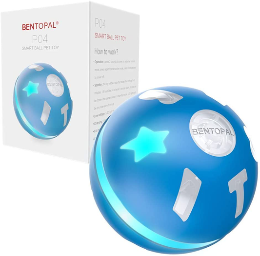 BENTOPAL Interactive Dog Toy Wicked Ball for Indoor Cats/Dogs with Motion Activated/Usb Rechargeable Animals & Pet Supplies > Pet Supplies > Cat Supplies > Cat Toys BENTOPAL Blue  