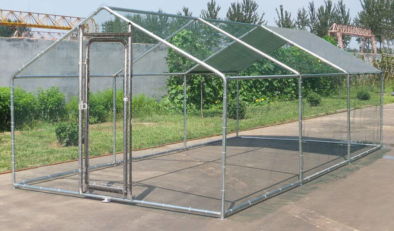 Chickencoopoutlet Large Metal 20X10 Ft Chicken Coop Backyard Hen House Cage Run Outdoor Cage Animals & Pet Supplies > Pet Supplies > Dog Supplies > Dog Kennels & Runs ChickenCoopOutlet   