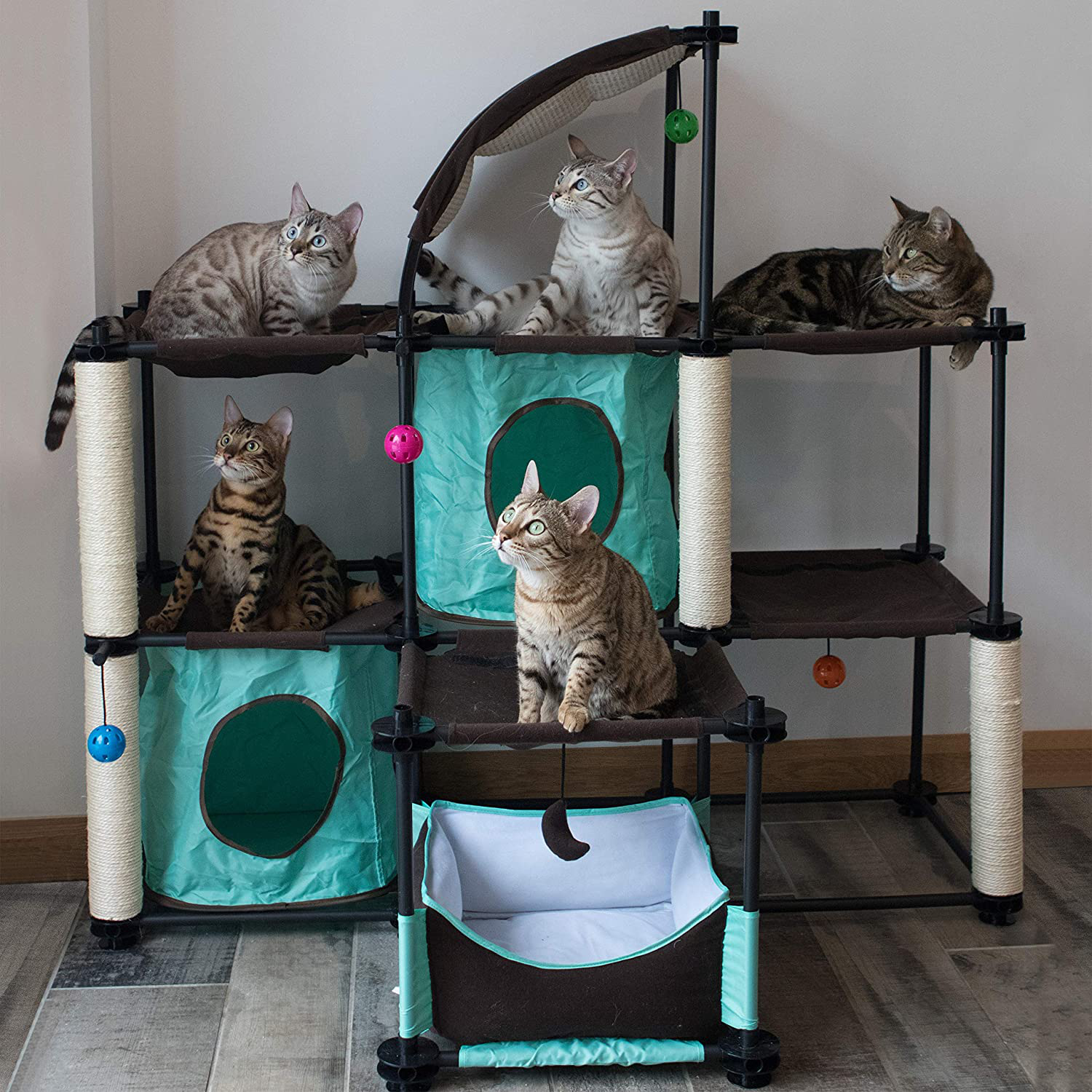 Kitty City Claw Indoor and Outdoor Mega Kit Cat Furniture, Cat Sleeper, Outdoor Kennel, Corrugate Cat Scratcher Animals & Pet Supplies > Pet Supplies > Cat Supplies > Cat Furniture Kitty City   