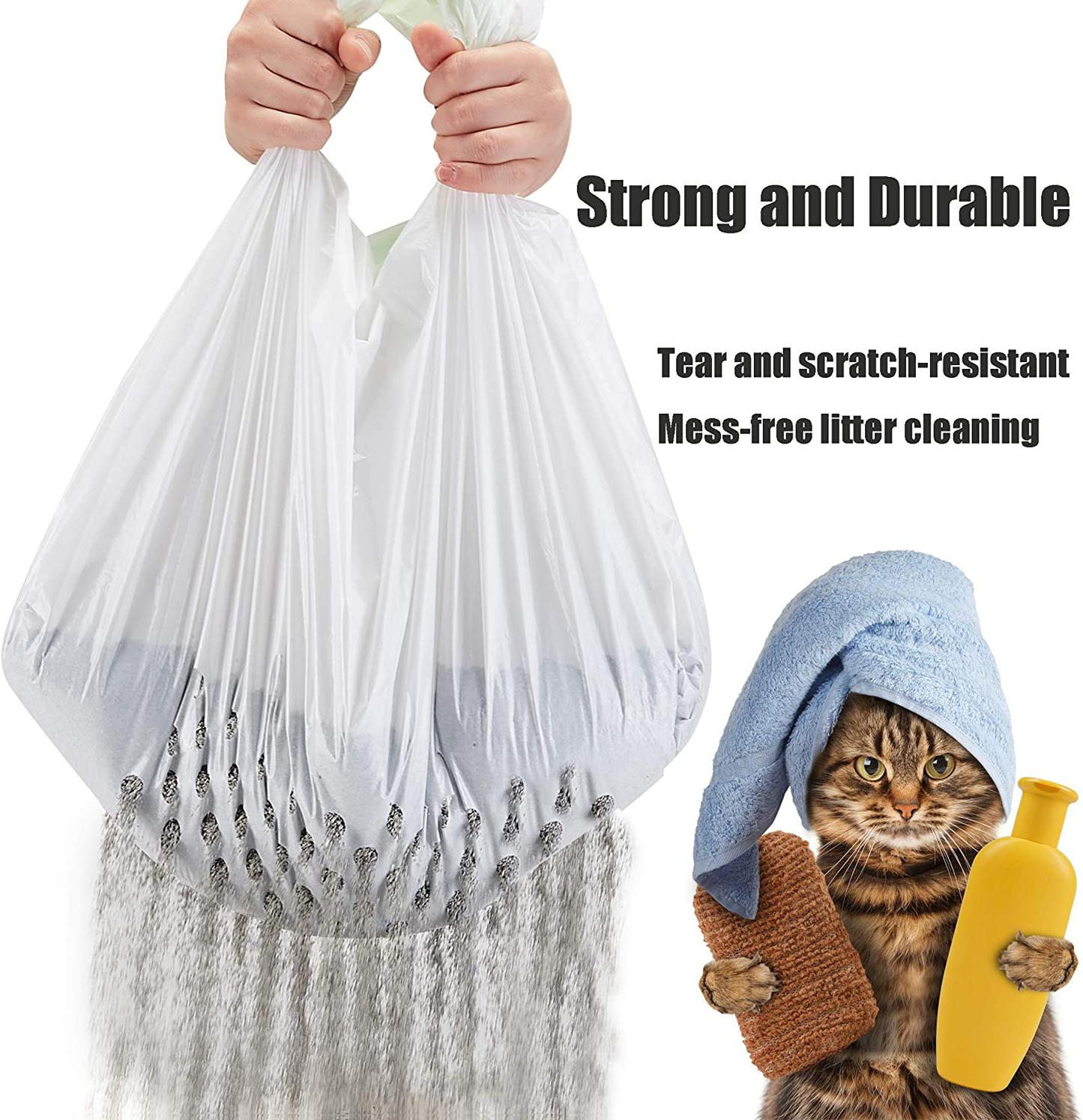 Gefryco Cats Sifting Litter Box Liners, Jumbo Disposable Waste Litter Bags Animals & Pet Supplies > Pet Supplies > Cat Supplies > Cat Litter Box Liners Gefryco   