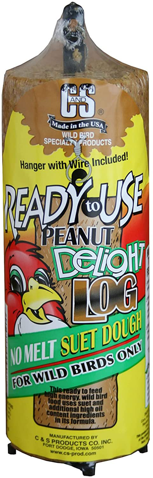 C&S Ready to Use Peanut Delight Log 2 Pound, 8 Pack Animals & Pet Supplies > Pet Supplies > Bird Supplies > Bird Treats C&S   