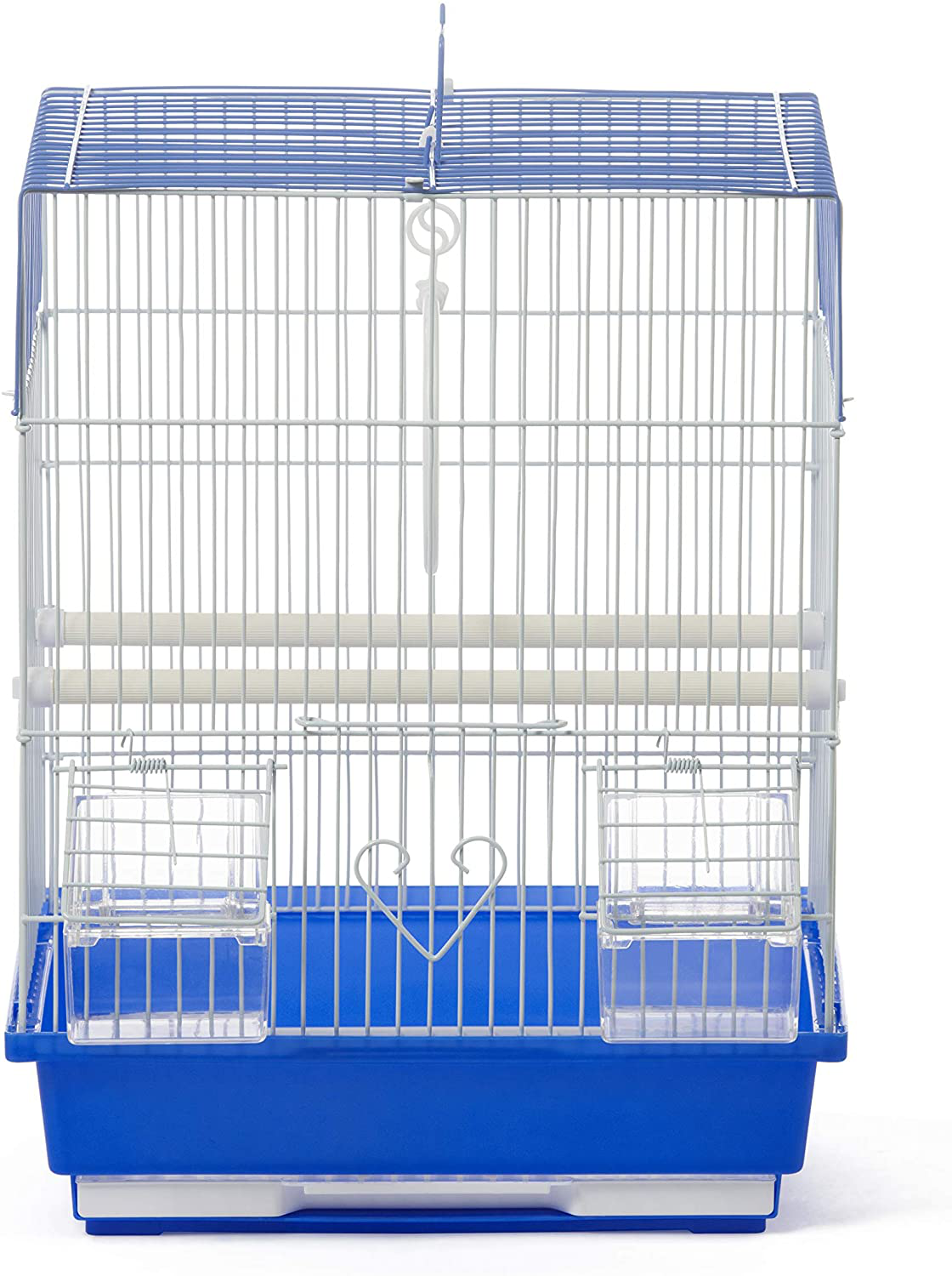 Prevue Pet Products Flat Top Economy Bird Cage Blue and White 31991 Animals & Pet Supplies > Pet Supplies > Bird Supplies > Bird Cages & Stands Prevue Pet Products   