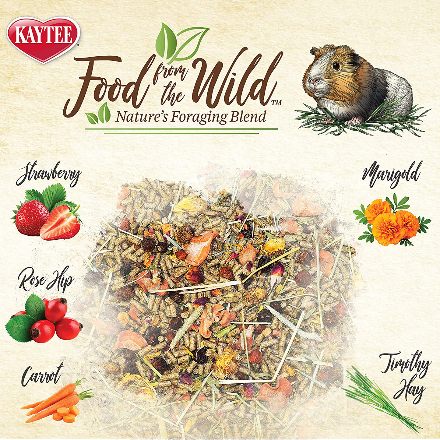 Kaytee Food from the Wild Guinea Pig,4 Lb Animals & Pet Supplies > Pet Supplies > Small Animal Supplies > Small Animal Treats Kaytee   