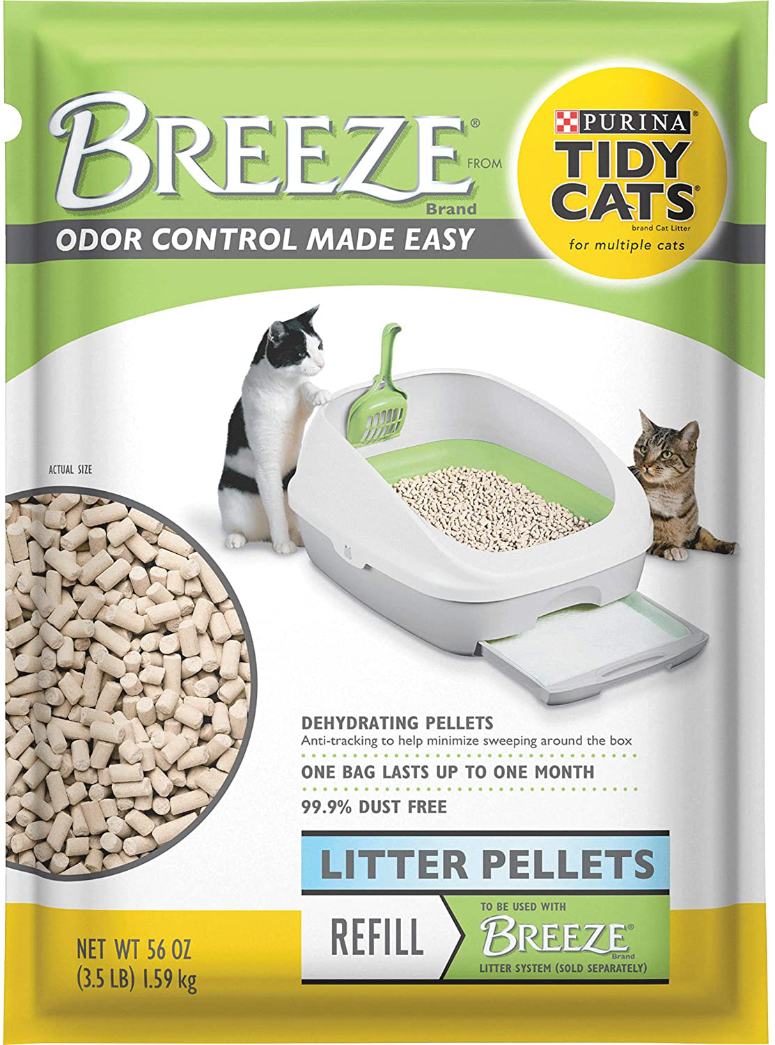 Purina Litter Tidy Cat Breeze Pellets, 3.5 Lb, 2 Packs Animals & Pet Supplies > Pet Supplies > Cat Supplies > Cat Litter Tidy Cats   