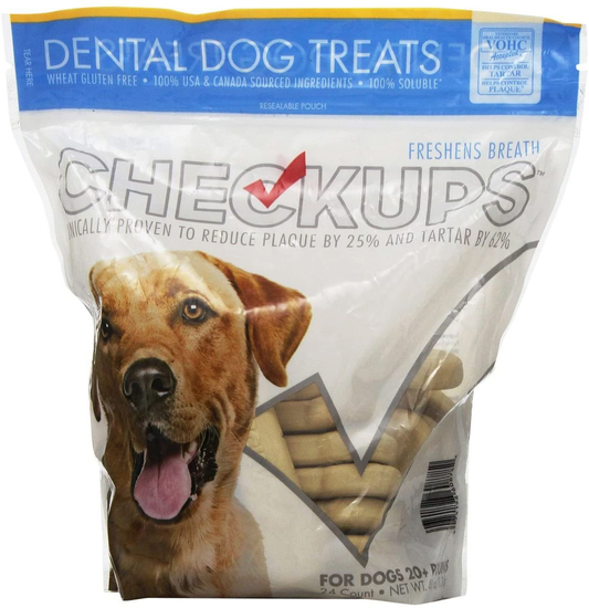 Checkups- Dental Dog Treats, 24Ct 48 Oz. for Dogs (Pack of 2) ,Checkups-Fj Animals & Pet Supplies > Pet Supplies > Dog Supplies > Dog Treats Checkups   
