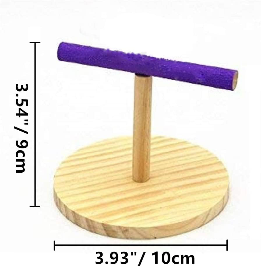 Parrot Perch Bird Stand Natural Wood Quartz Sand Birdcage Play Gym T Perch Fits for Budgies Parakeet Cockatiel Conure Lovebirds Animals & Pet Supplies > Pet Supplies > Bird Supplies > Bird Gyms & Playstands Litewood   