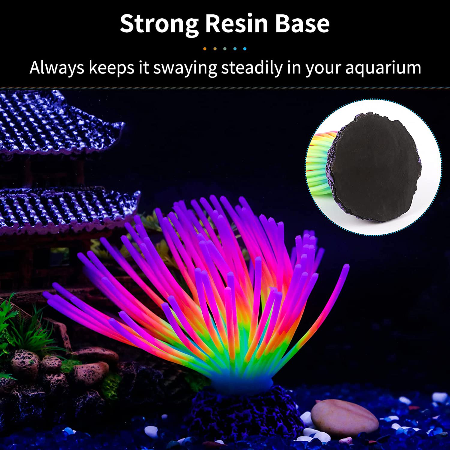 Uniclife Aquarium Imitative Rainbow Sea Urchin Ball Artificial Silicone Ornament with Glowing Effect for Fish Tank Landscape Decoration Rainbow/Green/Blue Animals & Pet Supplies > Pet Supplies > Fish Supplies > Aquarium Decor Uniclife   