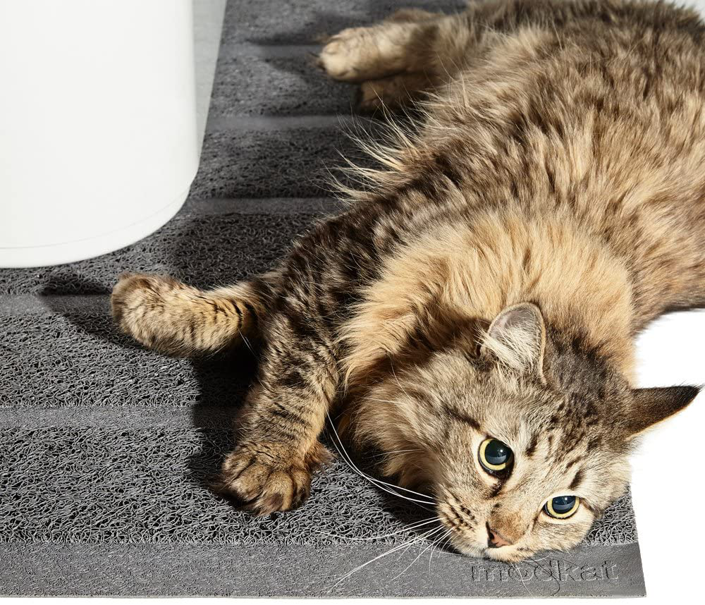 Modkat Litter Mat - Large and XL Sizes, Traps Litter, Modern Design, Soft on Paws, Phthalate Free Animals & Pet Supplies > Pet Supplies > Cat Supplies > Cat Litter Box Mats Modkat   