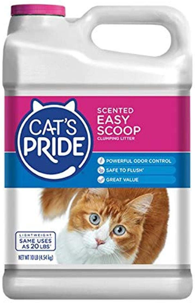 Cat’S Pride Lightweight Clumping Clay Cat Litter 10 Pounds Animals & Pet Supplies > Pet Supplies > Cat Supplies > Cat Litter Cat's Pride White 10lb 
