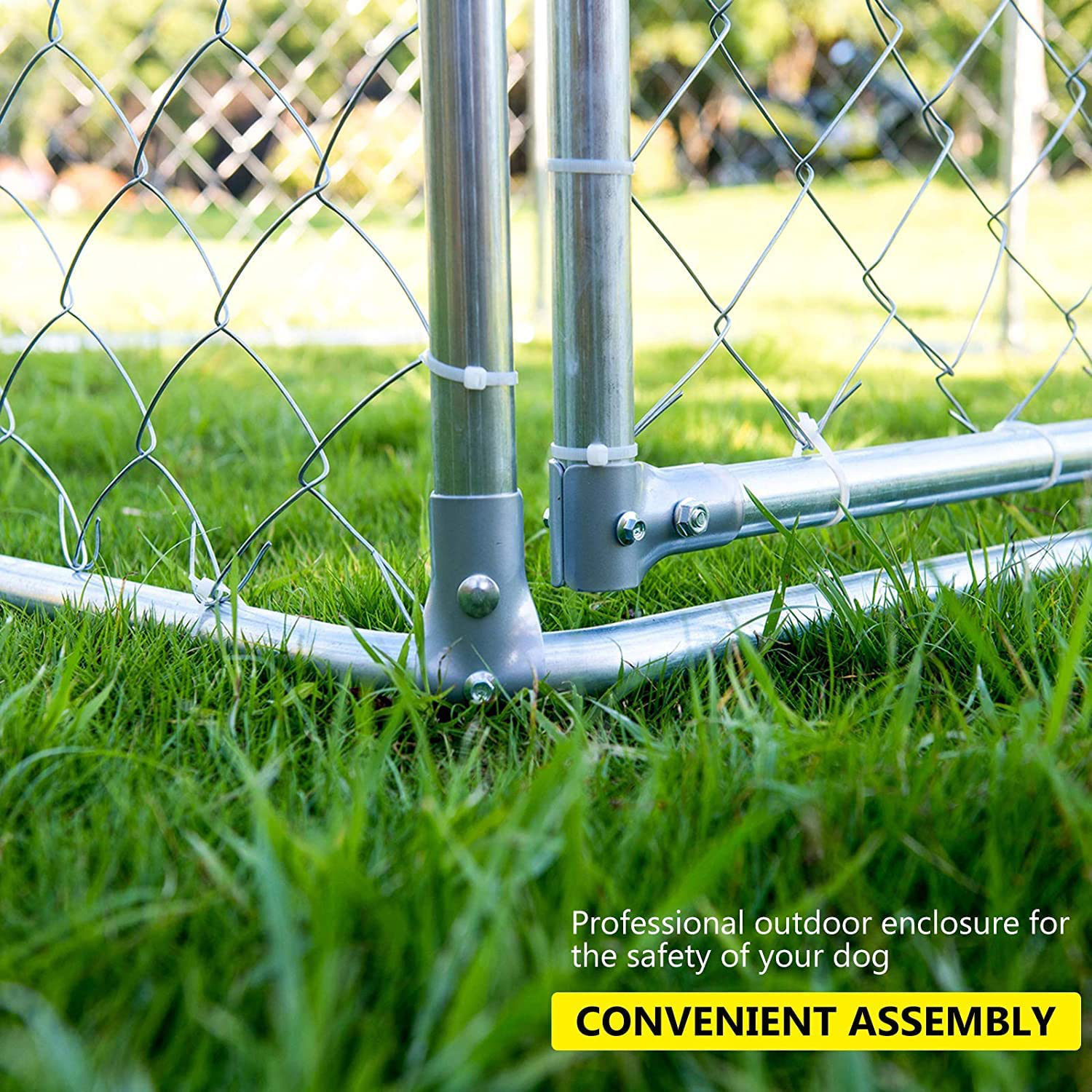 Grepatio Outdoor Dog Kennel Large Dog Playpen Outdoor Dog Fence