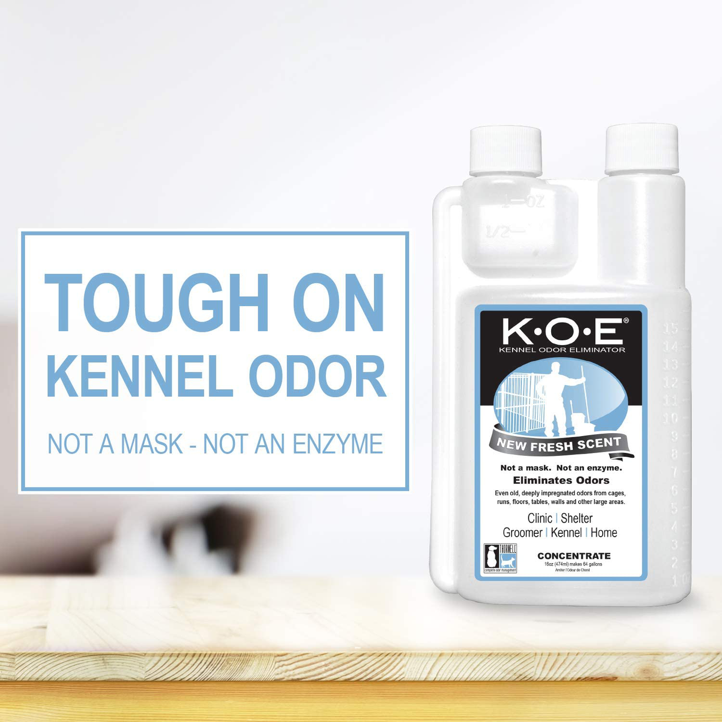 THORNELL KOEFS-P K.O.E Kennel Odor Eliminator Fresh Scent Concentrate Animals & Pet Supplies > Pet Supplies > Dog Supplies > Dog Kennels & Runs Odorcide   