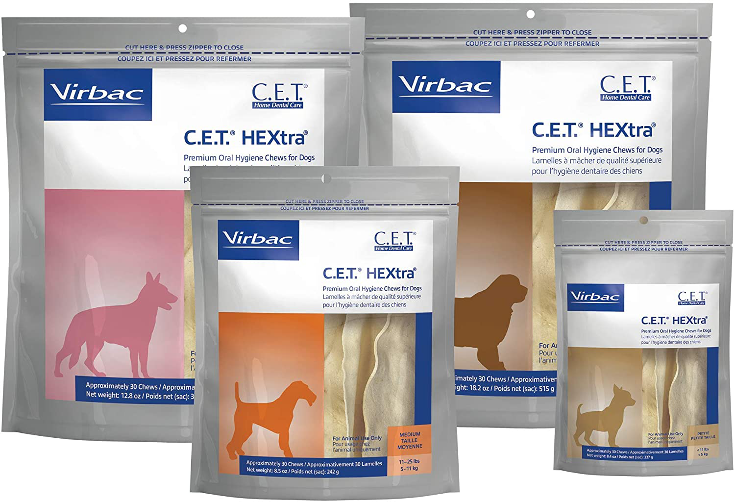 Virbac CET Hextra Premium Oral Hygiene Chews for Dogs Animals & Pet Supplies > Pet Supplies > Small Animal Supplies > Small Animal Treats Virbac   