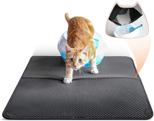 BENHAI Washable Eva Material Cat Litter Mat,Material Cat Litter Box Waterproof Urine Proof Material Honeycomb Non Toxic Durable Foam Rubber Washable Easy Clean Animals & Pet Supplies > Pet Supplies > Cat Supplies > Cat Litter Box Mats BENHAI   