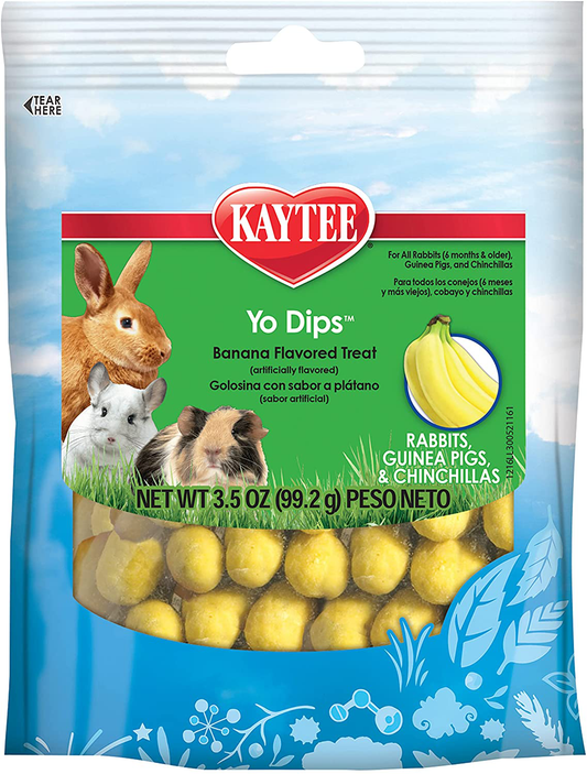 Kaytee Banana Flvor Yogurt Dipped Treat for Rabbit, Guinea Pig and Chinchilla, 3.5 Oz. Animals & Pet Supplies > Pet Supplies > Small Animal Supplies > Small Animal Treats Kaytee   