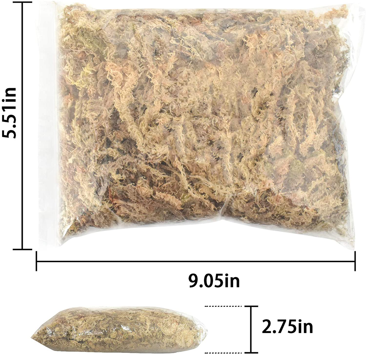 Legigo Natural Sphagnum Moss Potting Mix- Carnivorous Plant Moss Dried for Sarracenia Orchid Gardening Plants 2 Quart Sized Bag Animals & Pet Supplies > Pet Supplies > Reptile & Amphibian Supplies > Reptile & Amphibian Substrates Legigo   