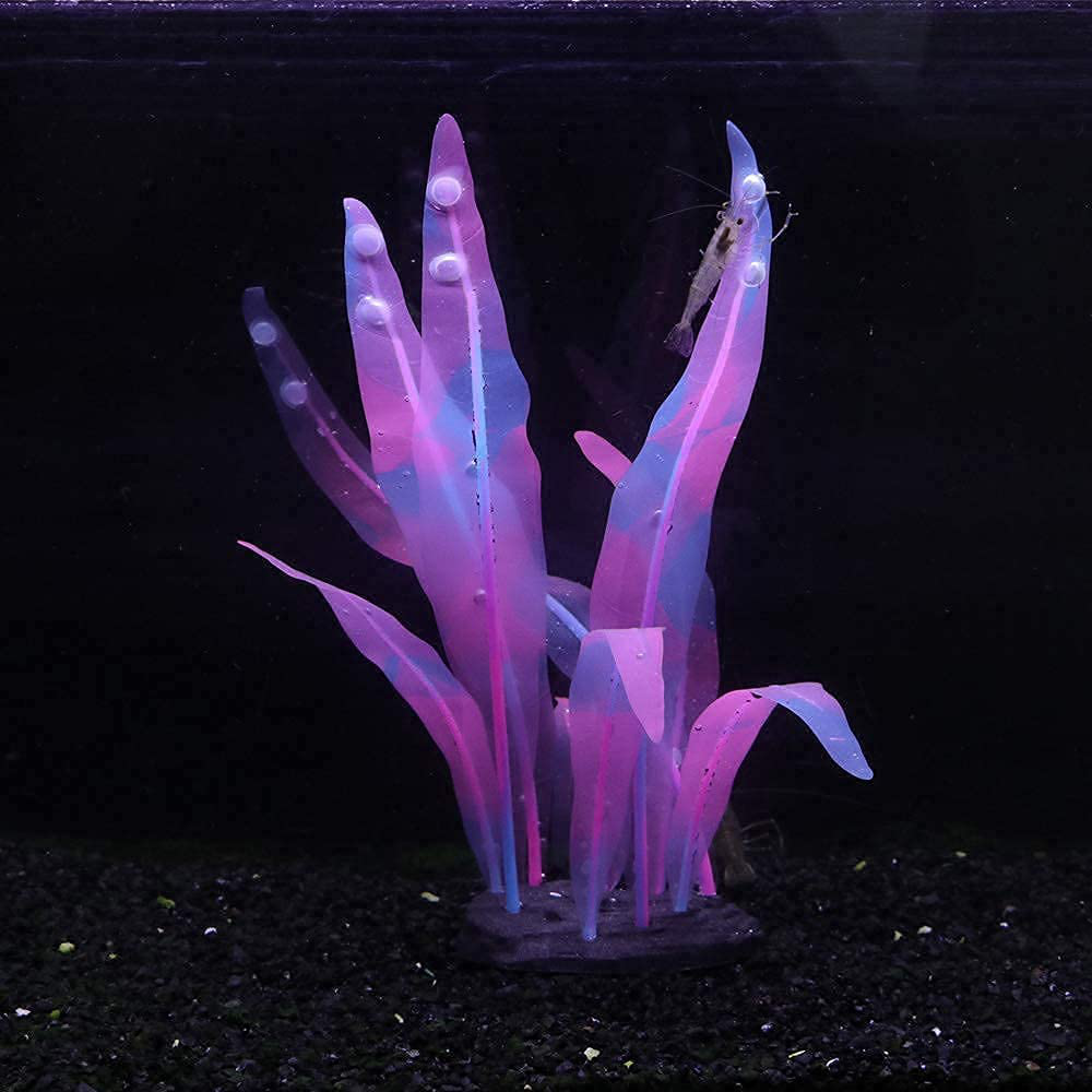 Karhood Glow Aquarium Fish Tank Decorations, Glowing Coral Mushroom Plant Ornaments, 4 Pack Animals & Pet Supplies > Pet Supplies > Fish Supplies > Aquarium Decor CunMei   