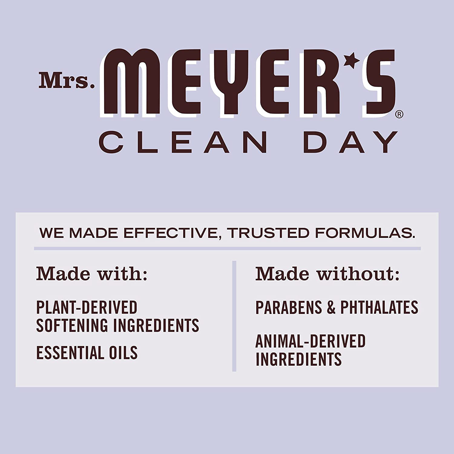 Mrs. Meyer'S Clean Day Dryer Sheets, Fabric Softener, Reduces Static, Cruelty Free Formula Infused with Essential Oils, Lavender Scent, 80 Count Animals & Pet Supplies > Pet Supplies > Small Animal Supplies > Small Animal Bedding MRS. MEYER'S CLEAN DAY   