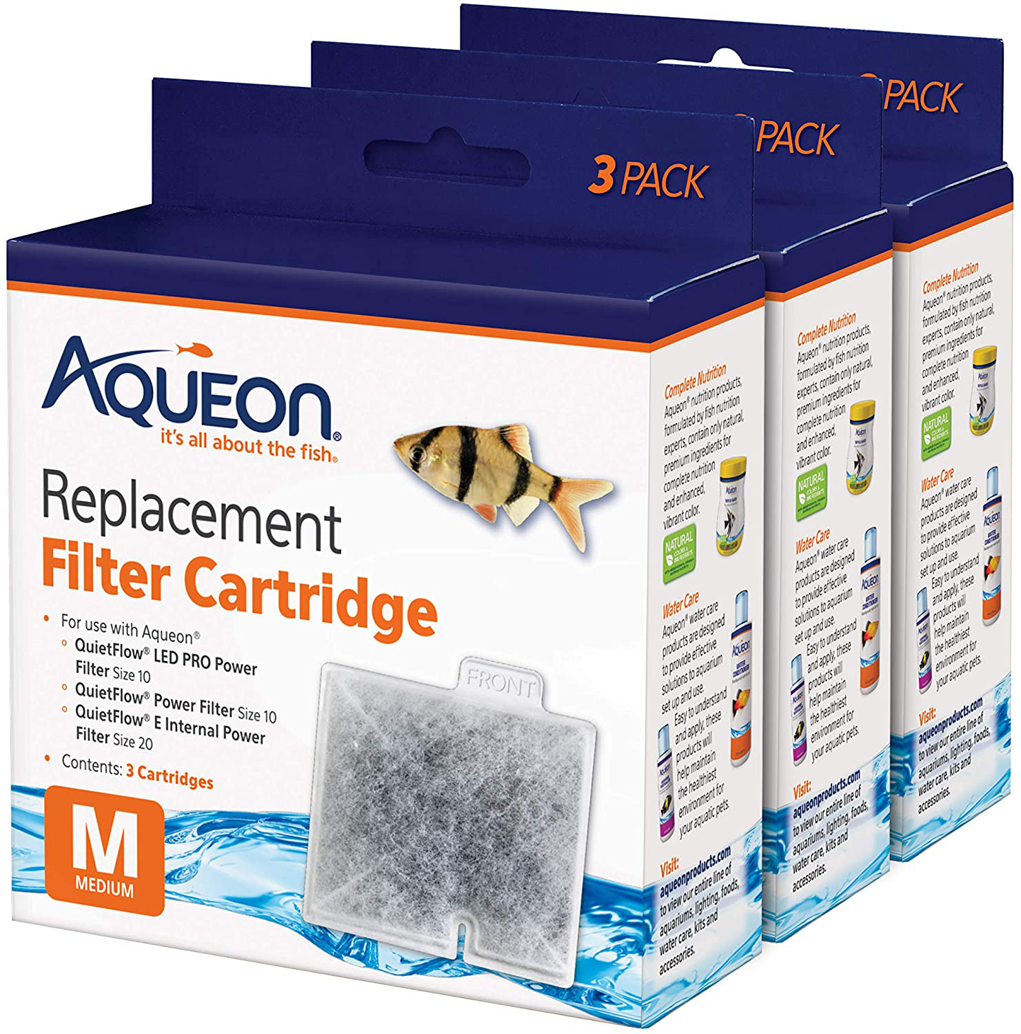 Aqueon Replacement Filter Cartridges Animals & Pet Supplies > Pet Supplies > Fish Supplies > Aquarium Filters Aqueon Medium - 9 pack  