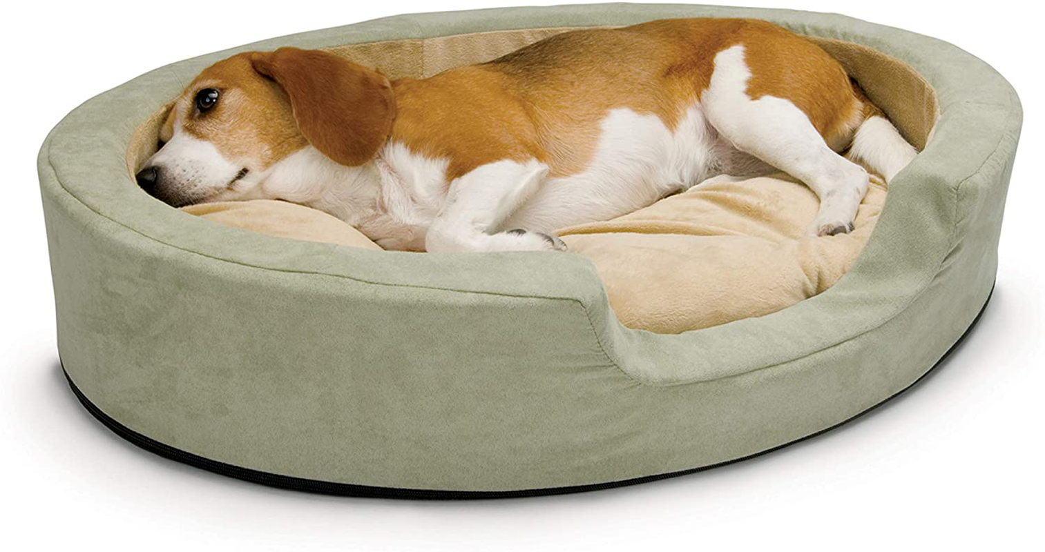 K&H PET PRODUCTS Heated Thermo-Snuggly Sleeper Indoor Pet Bed for Dogs, Multiple Sizes Animals & Pet Supplies > Pet Supplies > Cat Supplies > Cat Beds K&H PET PRODUCTS Retail Package Medium (20 in x 26 in) 