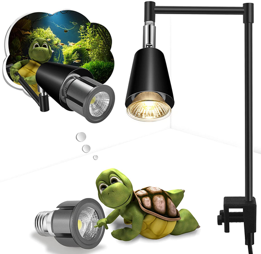 Fischuel Flexible Heating Lamp UVB Lamp with Clamp Fixtures, Reptile and Aquarium, Terrarium and Vivarium Basking Lamps and Spotlight, Comes with 3 Bulbs（Two 50W UVB Bulb & Spotlight Bulb）(E27,110V) Animals & Pet Supplies > Pet Supplies > Reptile & Amphibian Supplies > Reptile & Amphibian Habitat Heating & Lighting Fischuel   