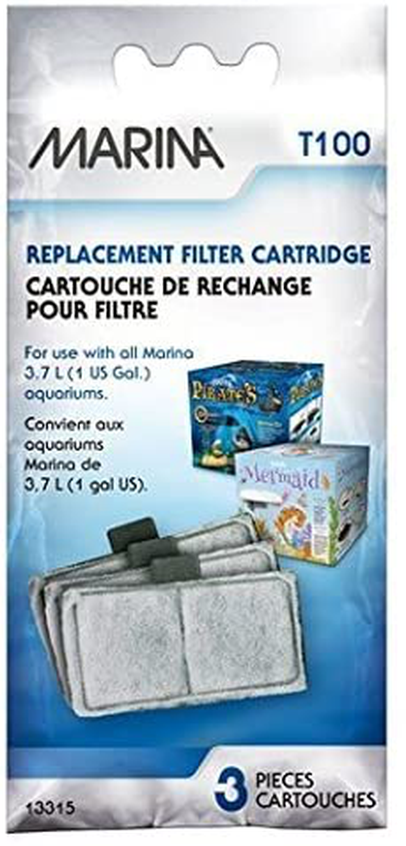 Marina 13315 Top Filter Cartridge Animals & Pet Supplies > Pet Supplies > Fish Supplies > Aquarium Filters Marina 4 Pack  
