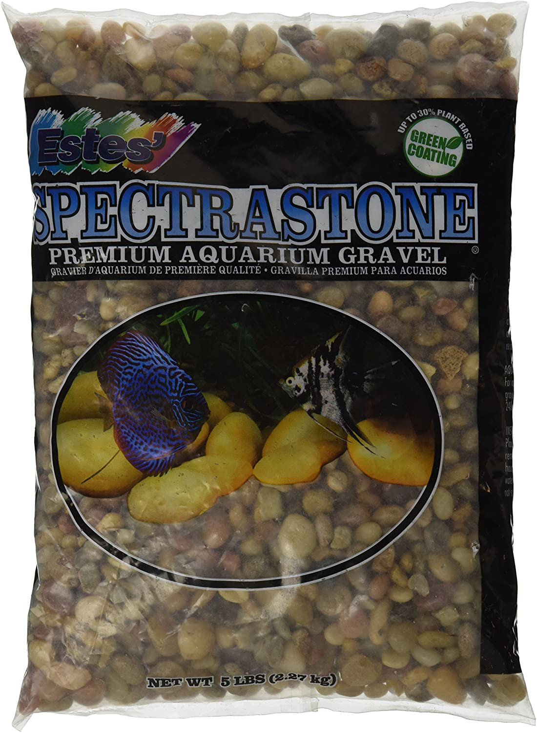 Spectrastone Shallow Creek Pebble for Freshwater Aquariums, 5-Pound Bag