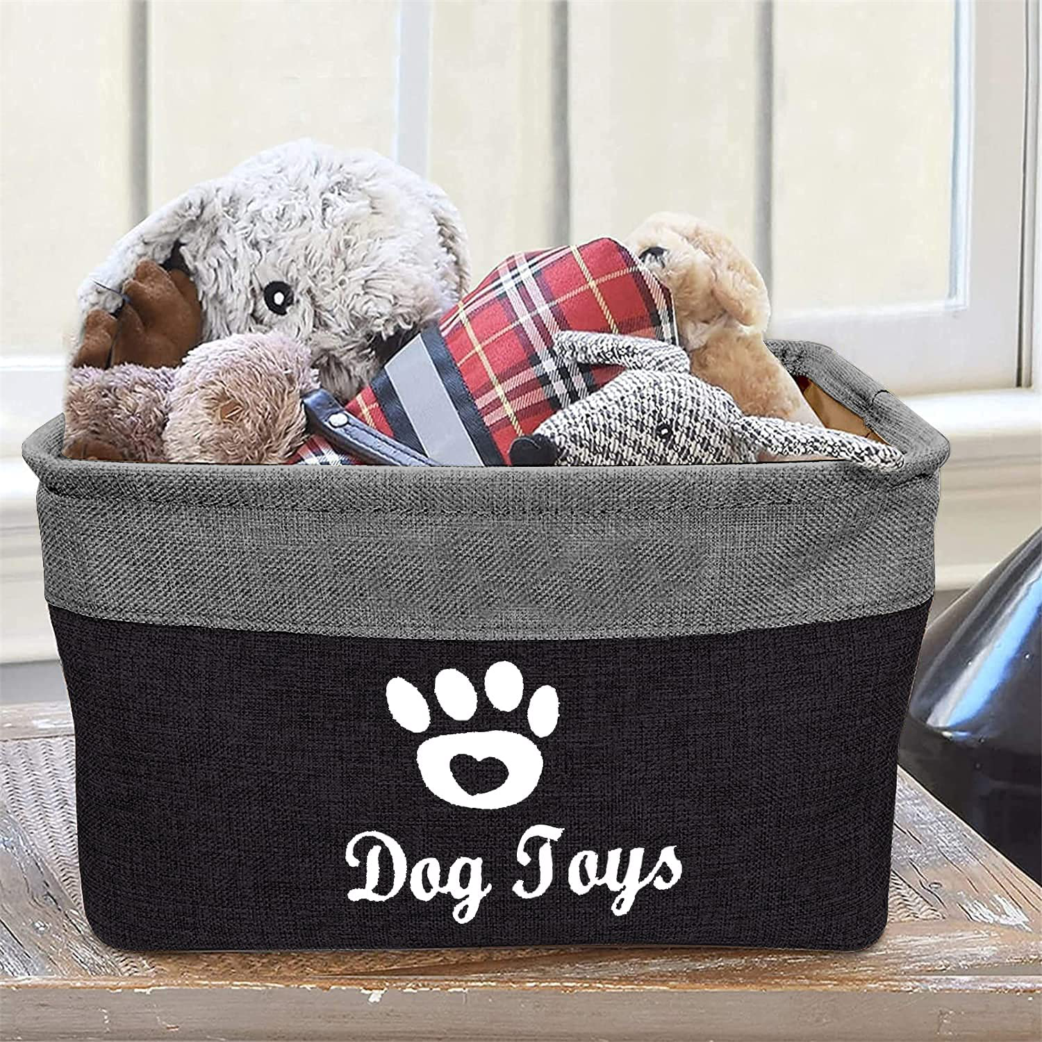 Collapsible Pet Dog Toy Storage Basket Box Accessory Organizer Bin