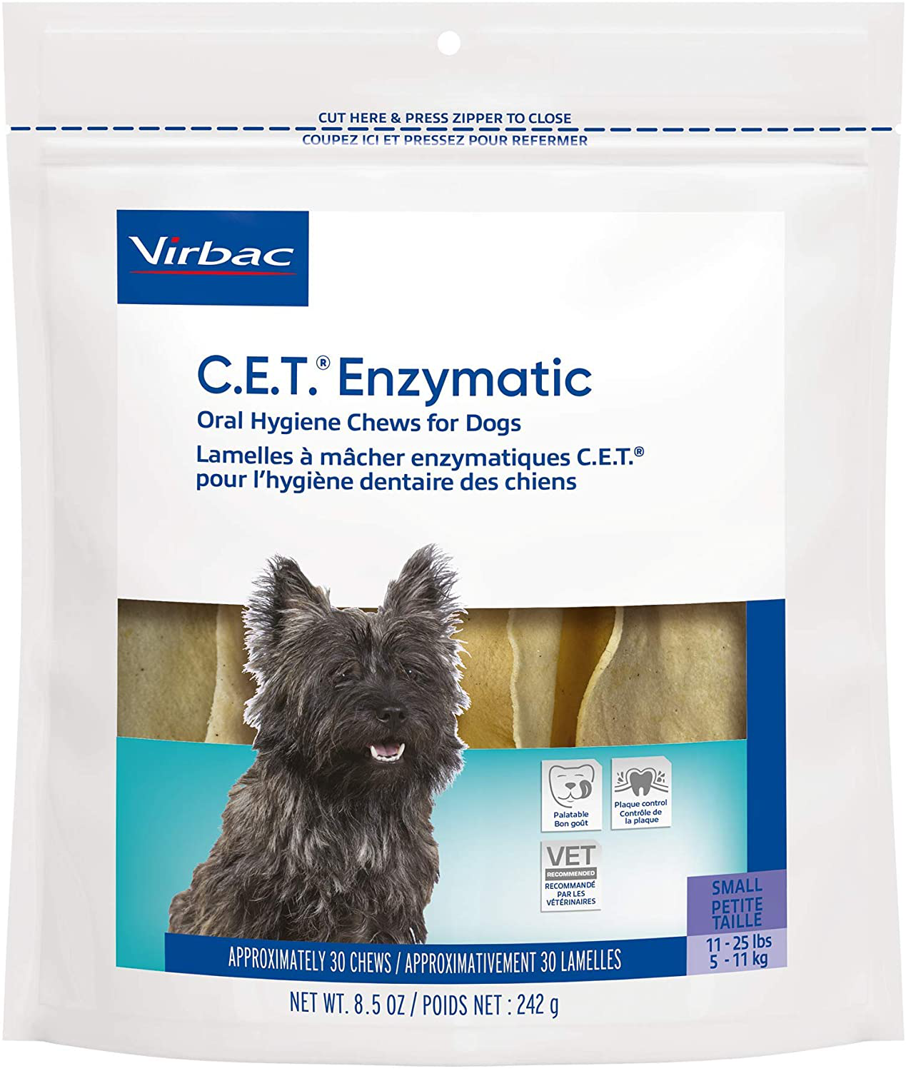 Virbac CET Enzymatic Oral Hygiene Chews for Dogs Animals & Pet Supplies > Pet Supplies > Dog Supplies > Dog Treats Virbac Animal Health NEW Small  