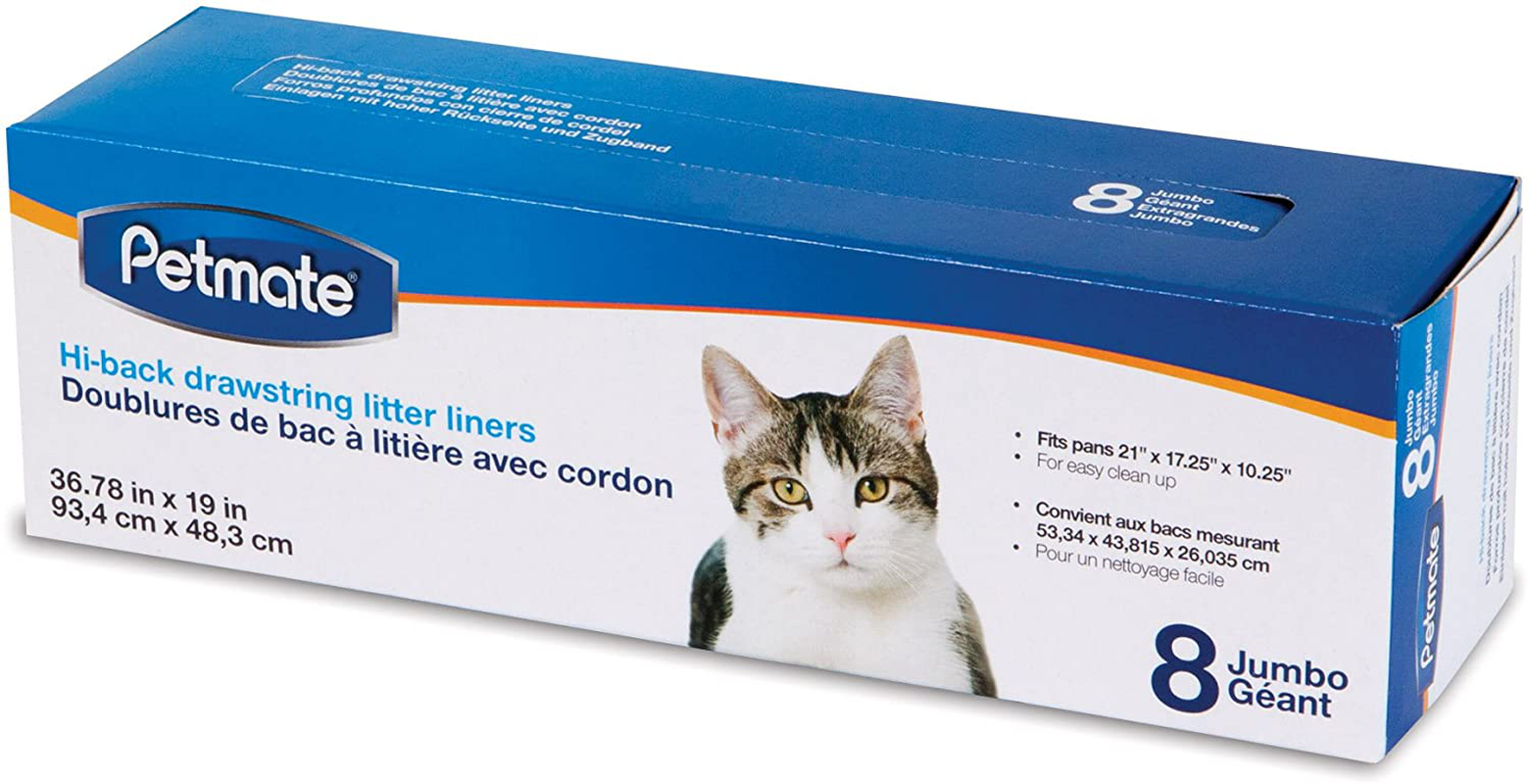 Petmate Drawstring Hi Back Litter Pan Liner Animals & Pet Supplies > Pet Supplies > Cat Supplies > Cat Litter Box Liners Petmate Jumbo  