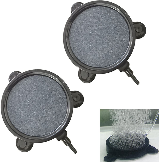 Gugou 4 Inch Air Stone Disc Bubble Diffuser with Suction Cups for Hydroponics Aquarium Fish Tank Pump 2 Packs Animals & Pet Supplies > Pet Supplies > Fish Supplies > Aquarium Air Stones & Diffusers Intesco   