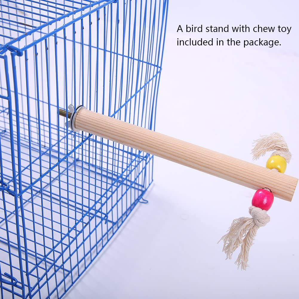 QBLEEV Parakeet Perches outside Cage, Bird Swing Conure Toys Table Cage Top Play Stand Parrot Climbing Ladder Rope Perches Stands Chewing Wood Play Gyms Playground for Cockatiel Lovebirds Finches