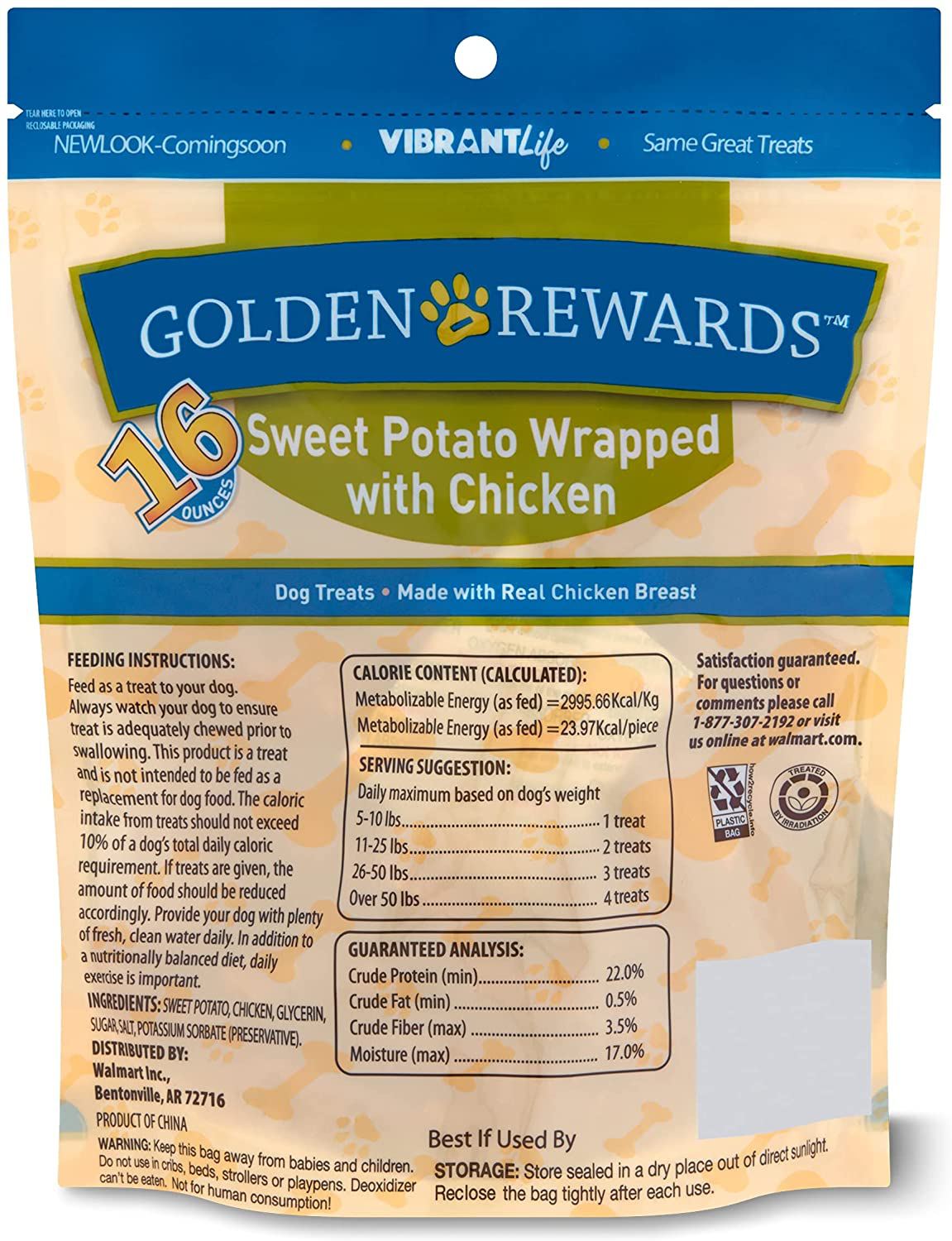 Golden Rewards Sweet Potato Wrapped with Chicken Dog Treats Animals & Pet Supplies > Pet Supplies > Dog Supplies > Dog Treats Golden Rewards   