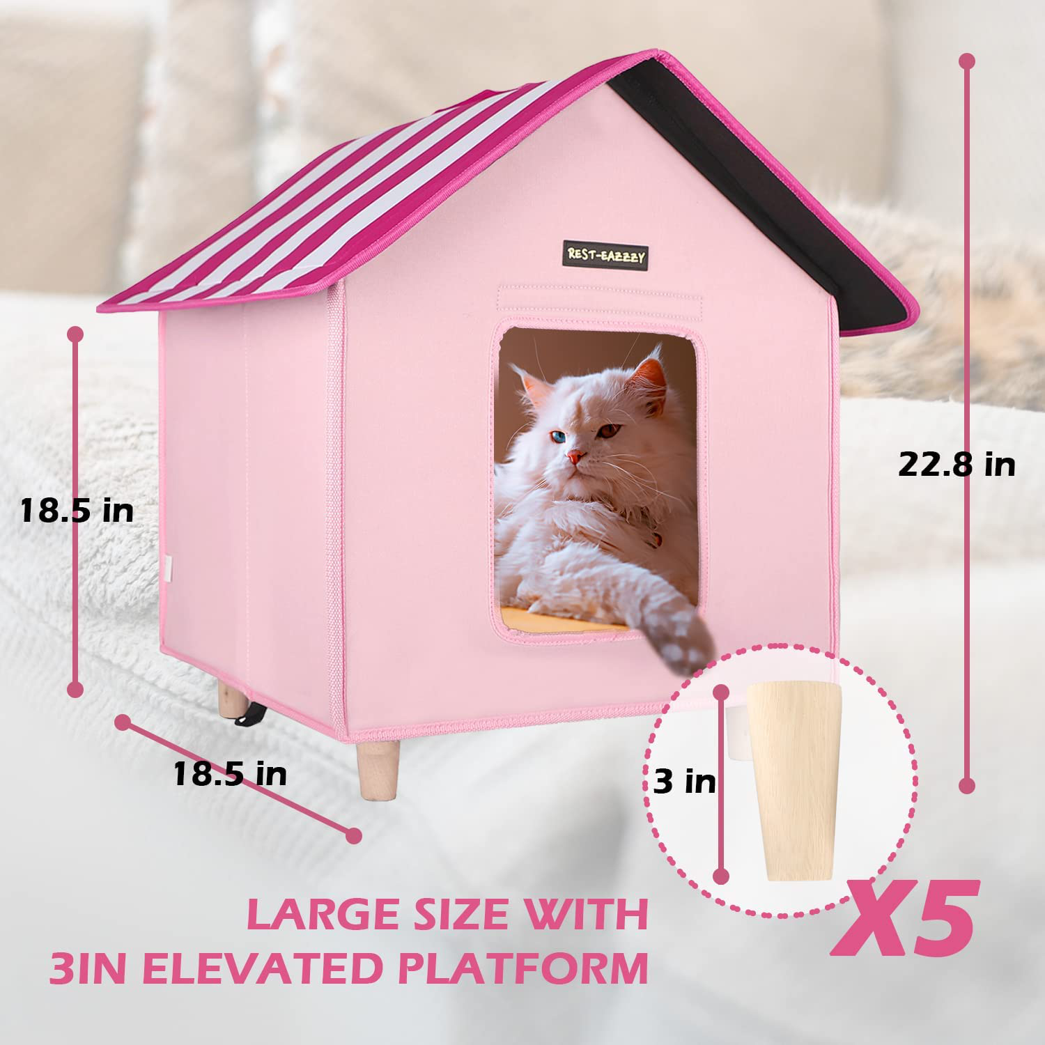 Portable clearance cat house