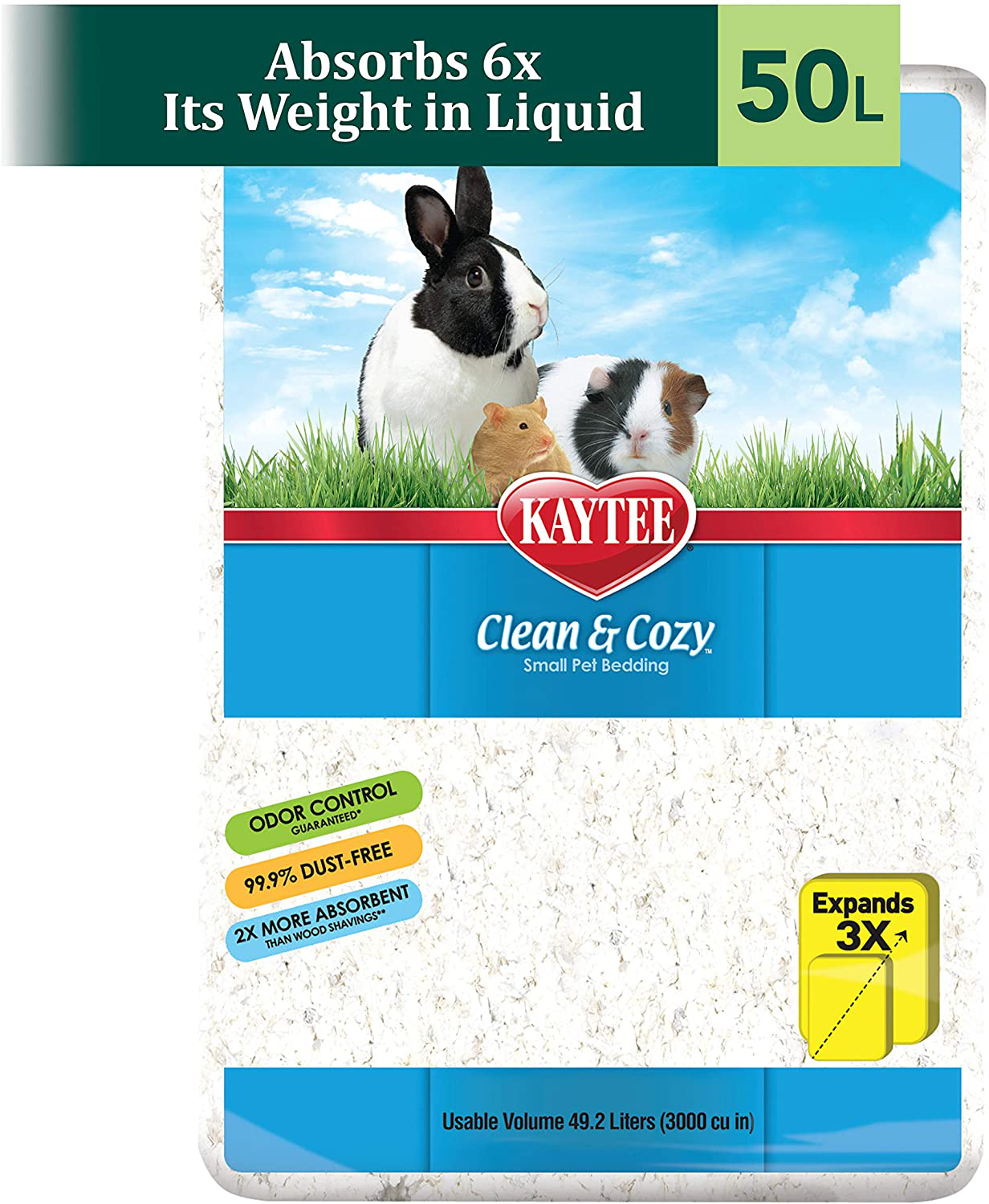 Kaytee Clean & Cozy White Small Animal Bedding Animals & Pet Supplies > Pet Supplies > Small Animal Supplies > Small Animal Bedding Kaytee   