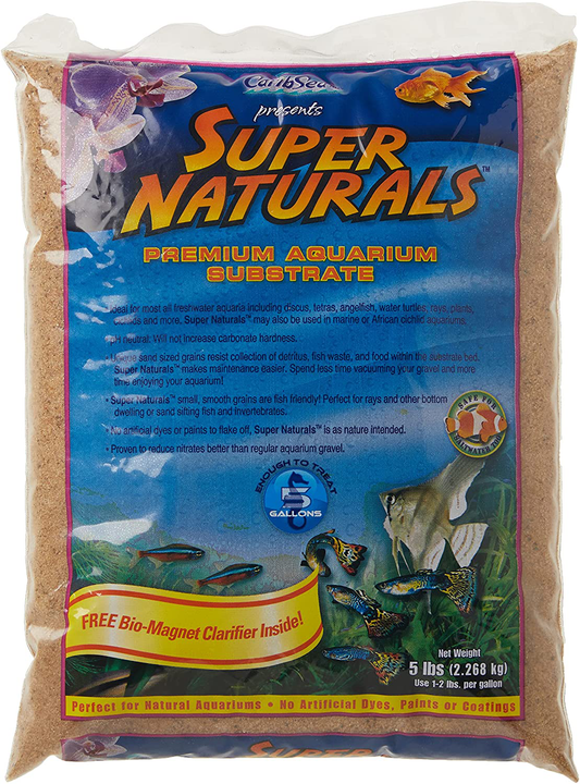 Carib Sea ACS05839 Super Natural Sunset Gold Sand for Aquarium, 5-Pound Animals & Pet Supplies > Pet Supplies > Fish Supplies > Aquarium Gravel & Substrates Carib Sea   