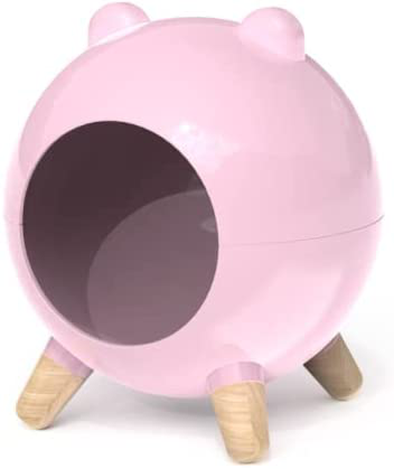 Burrowing Comfortable Hamster House Large Hideout for Hedgehog Chinchilla Bear Dragon Nest Hamster Accessories Animals & Pet Supplies > Pet Supplies > Small Animal Supplies > Small Animal Habitat Accessories ZAMATE Pink  