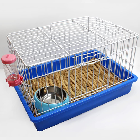 Konrissun Small Animals & Pet Cages Dimension 17.3X11.4X9.8 Inches Travel Cages for Small Aimals Small Cat&Dog& Rabbit Cages Animals & Pet Supplies > Pet Supplies > Small Animal Supplies > Small Animal Habitat Accessories konrissun   