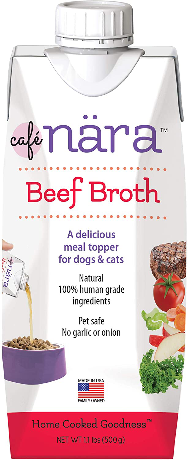 Café Nara Broth Meal Topper for Dogs and Cats- 1.1 Lbs. Animals & Pet Supplies > Pet Supplies > Cat Supplies > Cat Treats Café Nara Beef  