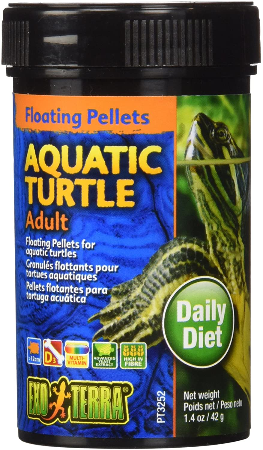 Exo Terra Adult Aquatic Turtle Food, Reptile Food Animals & Pet Supplies > Pet Supplies > Reptile & Amphibian Supplies > Reptile & Amphibian Food Exo Terra 1.4 Ounce (Pack of 1)  