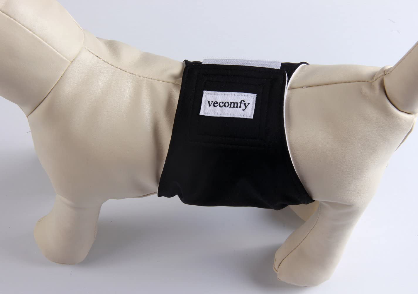 Vecomfy Washable Belly Bands for Male Dogs 4 Pack,Premium Reusable Small Dog Wrap Leakproof Puppy Diapers Animals & Pet Supplies > Pet Supplies > Dog Supplies > Dog Diaper Pads & Liners vecomfy   
