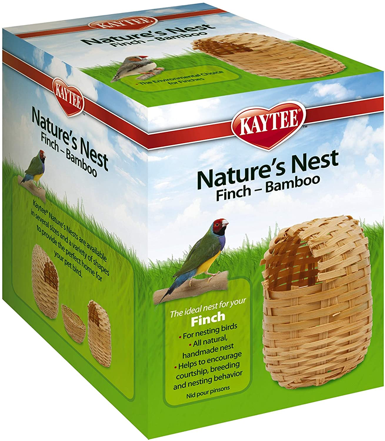 Kaytee Natures Nest Bamboo Finch Animals & Pet Supplies > Pet Supplies > Bird Supplies > Bird Cage Accessories Central Garden & Pet Finch  