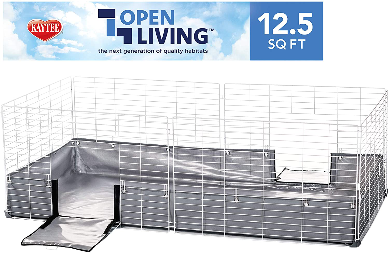 Kaytee Open Living Guinea Pig or Rabbit Habitat Animals & Pet Supplies > Pet Supplies > Small Animal Supplies > Small Animal Habitats & Cages Kaytee   