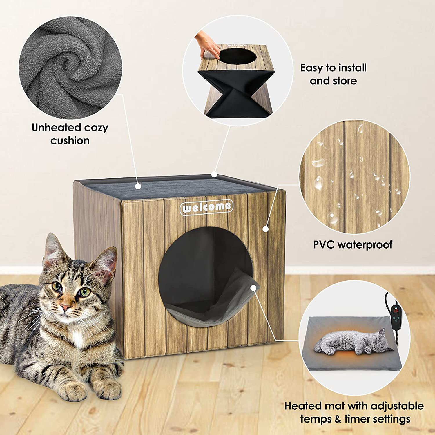 Heated best sale cat mat