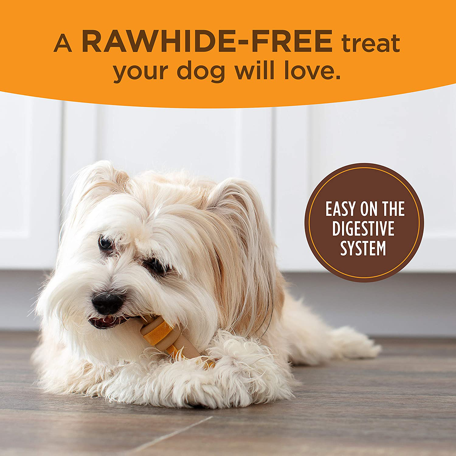 Milk-Bone Gnawbones Dog Treats, Long Lasting and Rawhide Free