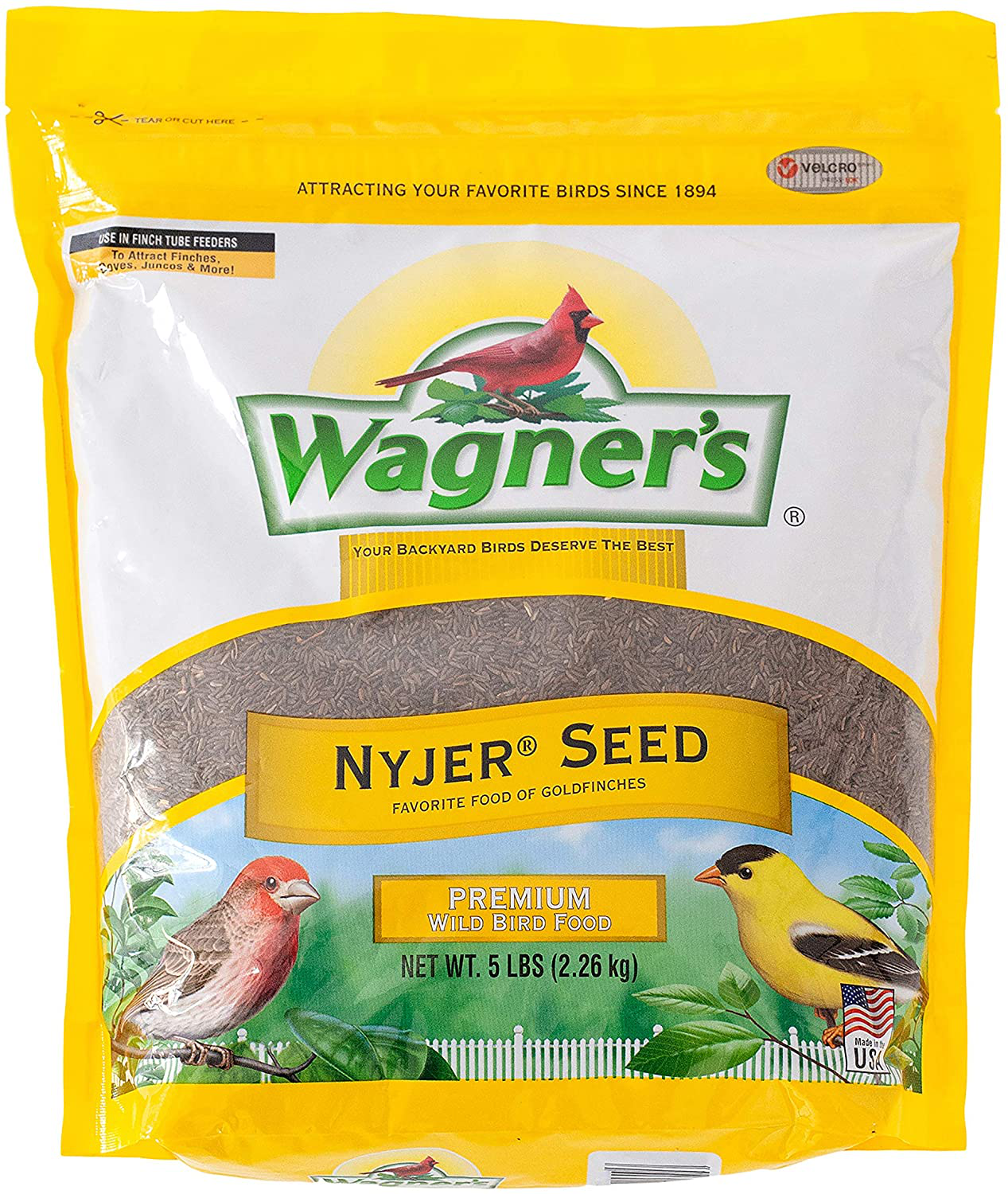 Wagner'S 62051 Nyjer Seed Wild Bird Food, 5-Pound Bag