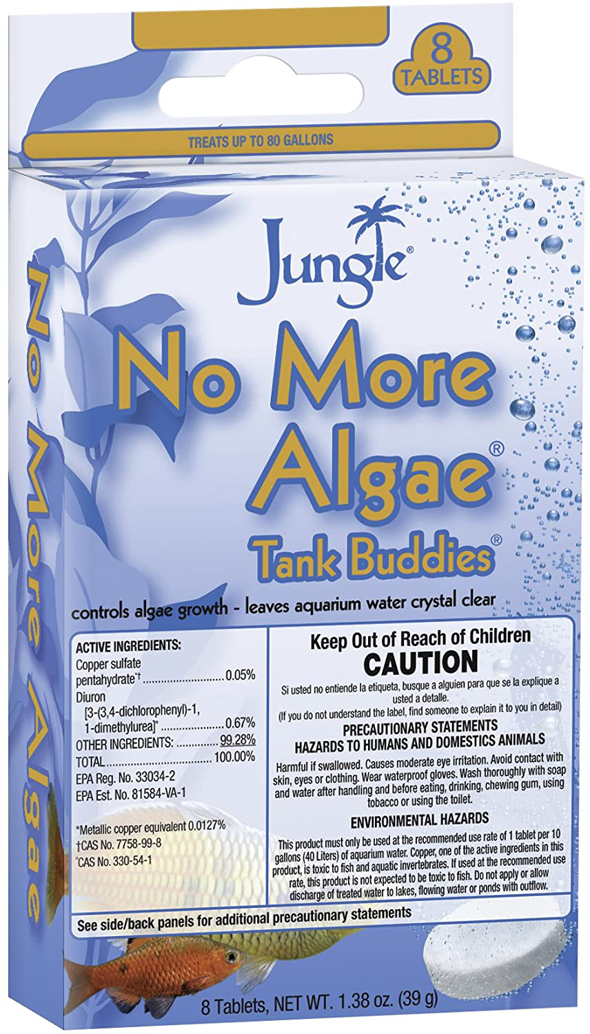 Jungle TB620W Tank Buddies No More Algae Water Clarifier Tablets, 8-Count