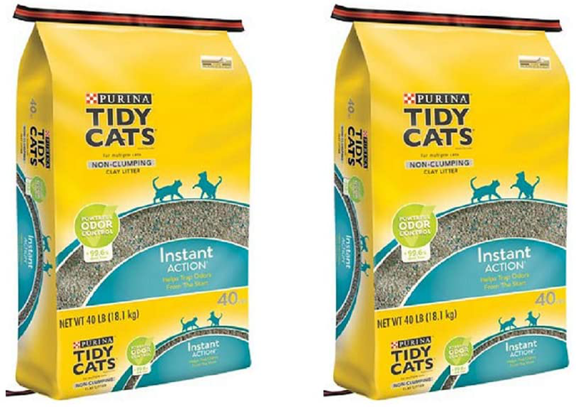 Tidy Cat Non-Clumping Instant Action Animals & Pet Supplies > Pet Supplies > Cat Supplies > Cat Litter Box Liners Tidy Cat 80 LBS.  