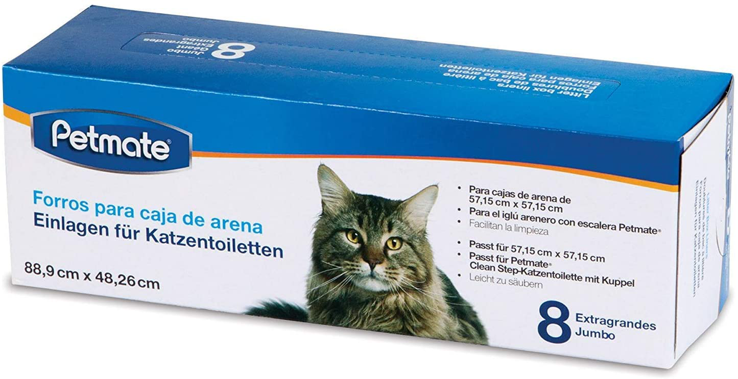 Petmate Cleanstep Litter Box Liners, Jumbo, 8 Count Animals & Pet Supplies > Pet Supplies > Cat Supplies > Cat Litter Box Liners Petmate   